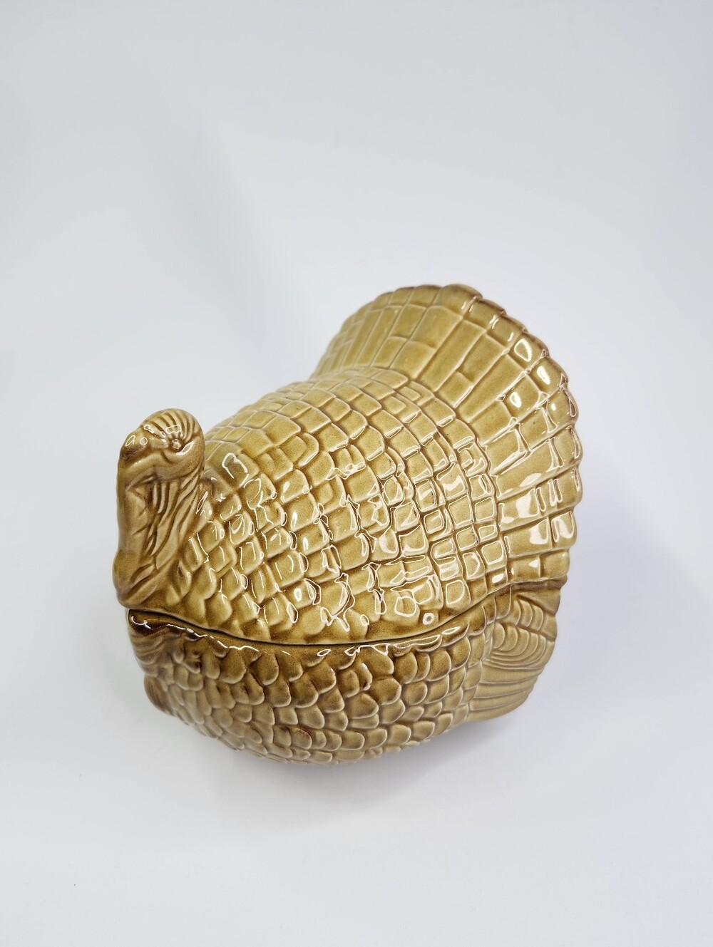 Brown Ceramic Turkey Decorative Dish - Home Art